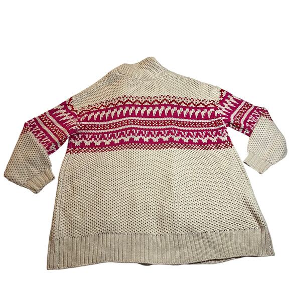 Lane Bryant Shawl Collar Jacquard Cardigan Size 18/20 Open Front Long Line NEW - Picture 4 of 11